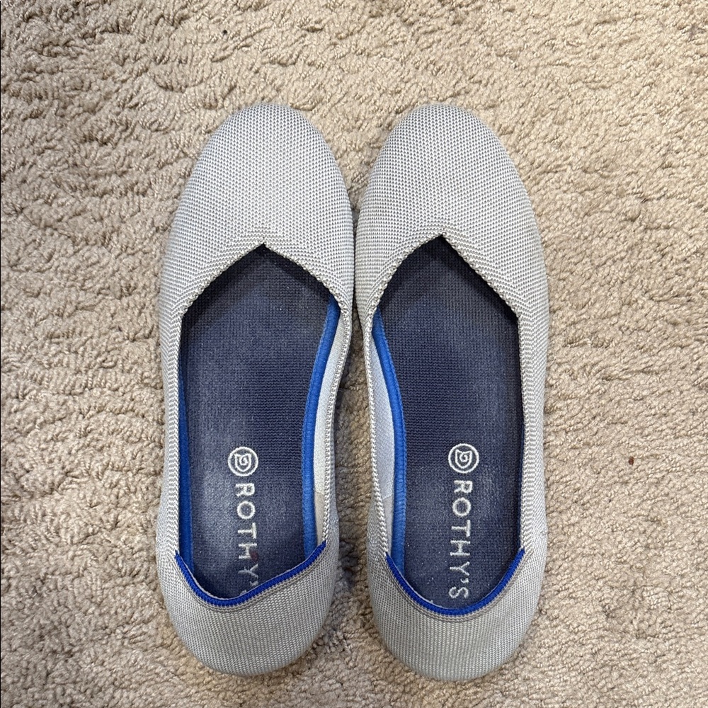 Rothy's Women's light Gray Loafers 10.5